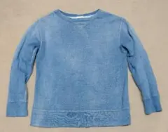 DENIM DUNGAREE トレーナー　130cm ブルー　アメカジ　古着