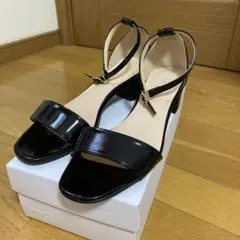 neue diffusion アンクルストラップ サンダル ブラックのサムネイル