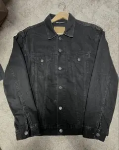 ZARA ブラック ダメージ風 デニムジャケットLサイズ