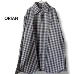 ORIAN オリアン メンズ スリムフィット シャツ チェック柄 イタリア製
