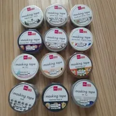 限定！ DAISO ダイソー マスキングテープ 12点セット 日本 JAPANのサムネイル