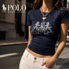 POLO RALPH LAUREN ラルフローレン 大判プリント Tシャツ S