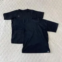 野球 アンダーシャツ 140 黒 半袖 2枚