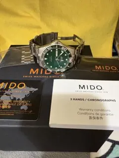 y*︎様 MIDO オーシャンスター200c グリーンダイヤル　超美品！精度良好のサムネイル