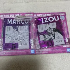 ONE PIECE BASE SHOPくじ アクリルブロックチャーム賞2種セット