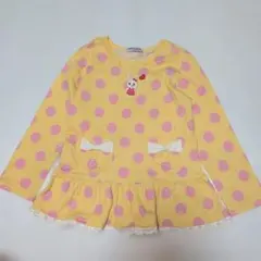 100★ミキハウス★うさこちゃんネックレスデザイン！ドット柄Tシャツ★