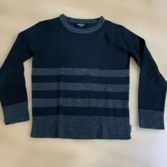 COMME CA ISM セーター 130A ブラック/グレー