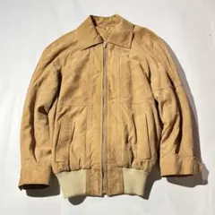 90s Euro suède zipup blouson jacket y2k