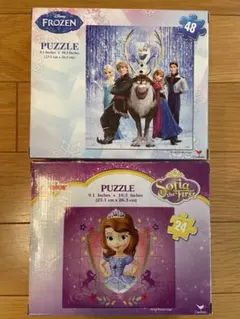 アナと雪の女王 48ピースパズル　小さなプリンスソフィア24ピースパズル海外