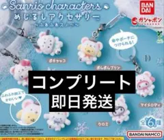 【コンプセット】サンリオ めじるし アクセサリー ふわふわ スノー 6個セット