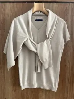 美品★spick＆span　ハイゲージニット　アンサンブル　半袖&カーディガン