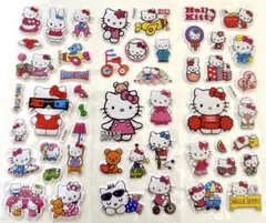 【3枚セット】ハローキティ ぷくぷくシール シール おすそ分け 平成 レトロ