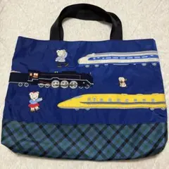キンダーキッズファミリアコラボデニムトートバッグパスケースセット