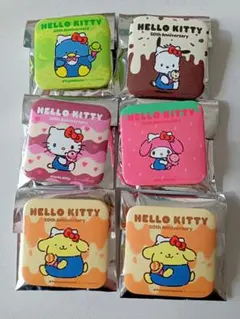 値下げ⭕️サーティワン×サンリオ　缶バッジ　6個まとめ売り　ハローキティなど