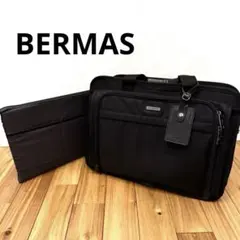 【美品】バーマス BERMAS ビジネスバッグ 2WAY 拡張 A4 黒のサムネイル
