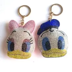 デイジードナルド キラキラキーホルダー 2点セット