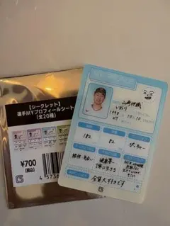 選手MYプロフィールシート 読売ジャイアンツ 山﨑伊織投手