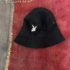 PLAY BOY バケットハット　白糸