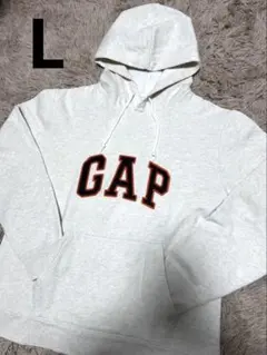 ギャップOLDGAP ワッペン ビッグアーチロゴ パーカー裏起毛 【レア】