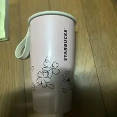 スターバックス ピンク花柄タンブラー