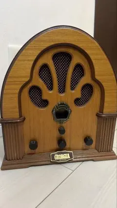 ジョージア　ラジオ　アンティーク アンティーク風 木製FM/AMラジオ【Enjoy GEORGIA】の通販 by