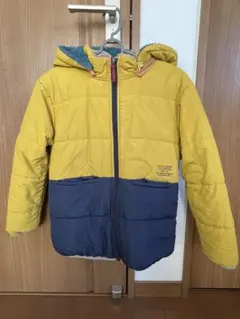 キッズ フード付きリバーシブルコート 140