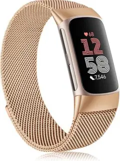 ナイロン磁性バンド男性女性交換用対応 Fitbit Charge6 ベルト