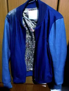 DOWBL ネイビー/グリーン ジャンパー