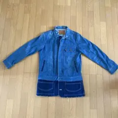 MOUSSY 新品 デニム ジャケットGジャン スウェットドッキング リメイク 