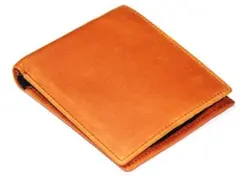 ■新品　送料込み■ディアスキン　鹿革　牛革　日本製　小銭入ショートウォレット　茶