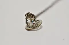 オーブ　ネックレス　小さめ　シルバー　01