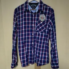 HILFIGER DENIM チェック柄長袖シャツ