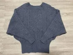 apart bylowrys グレー ケーブルニット セーター