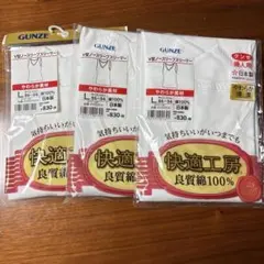 GUNZE V型ノースリーブスリーマー レディースL 3枚セット