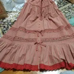 ピンクハウス オリジナルチェック×クランタータンブーケ ロング