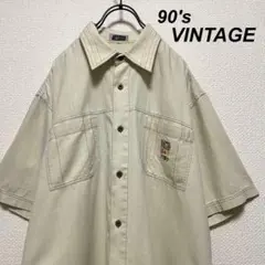 90s 初期タグ テンダーロイン 開襟ポロシャツ マスタード オープン 