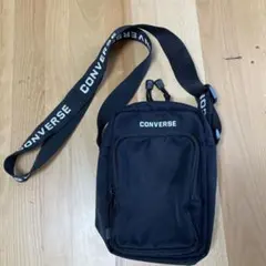 【美品】converse ショルダーバック　ブラック