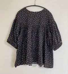 新品タグ付⭐︎DES PRÉS ラミー100% ドット柄　シアー半袖シャツ　36 mao様DES PRÉS デプレ ラミー100% ドット柄 シアー シャツ 36 - メルカリ