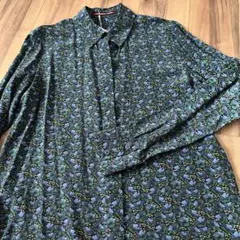 コントワーデコトニエ　アート柄シルクシャツ