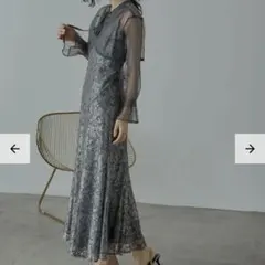 結婚式 お呼ばれドレス 3wayボレロマーメイドドレス