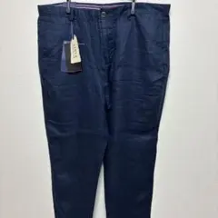 ZARA LINEN COLLECTION パンツ ネイビー 46 リネン素材のサムネイル
