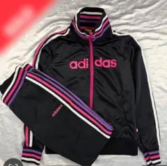 adidas ジャージ ブラック/ピンク