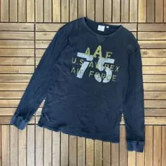 黒 長袖カットソー