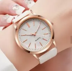 【新品】クォーツ レディース腕時計 ホワイトグレー【稼動品】【即日発送】