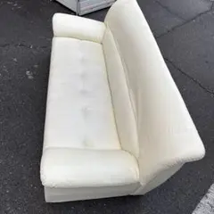 【購入前コメントお願いします】3pソファ　2-3人用　ホワイト　北欧　名古屋市