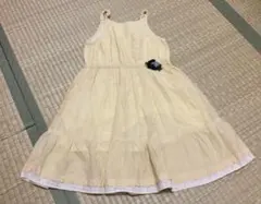 ファミリア　familiar ワンピース　120cm 110 夏物　黄色　ドレス