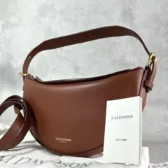 J&MDavidson エスカルゴ ブラック ショルダーバッグ ナッパレザー