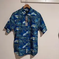 未使用 KAVU Festuskurki Fantom Sea 半袖シャツのサムネイル