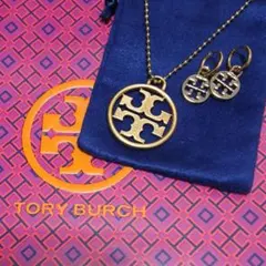 Tory Burch★デカロゴ　ネックレス　ピアス