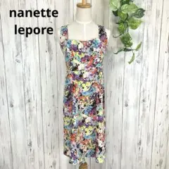 nanette lepore ＊ 日本製 シルク100% フラワー総柄ワンピースのサムネイル